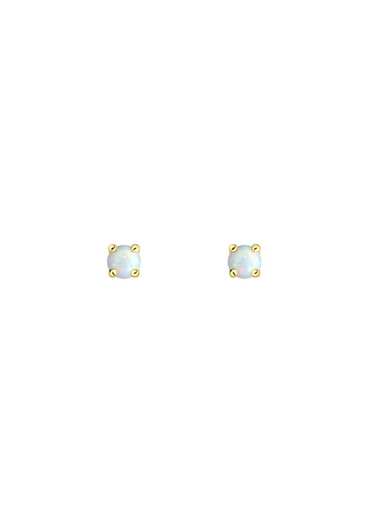 The Daydream Opal 14ct Gold Vermeil Stud Earrings - Molten Store