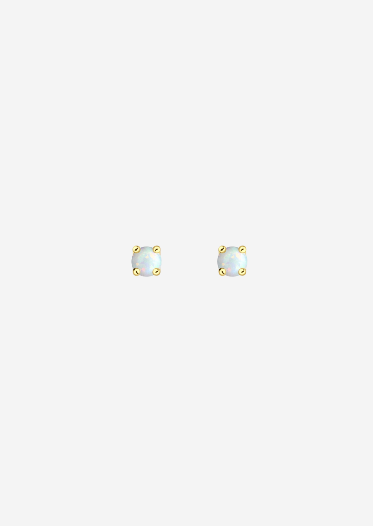 The Daydream Opal 14ct Gold Vermeil Stud Earrings - Molten Store