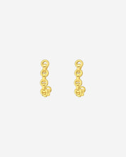 The Devoted 14ct Gold Vermeil Curved Drop Earrings - Molten Store