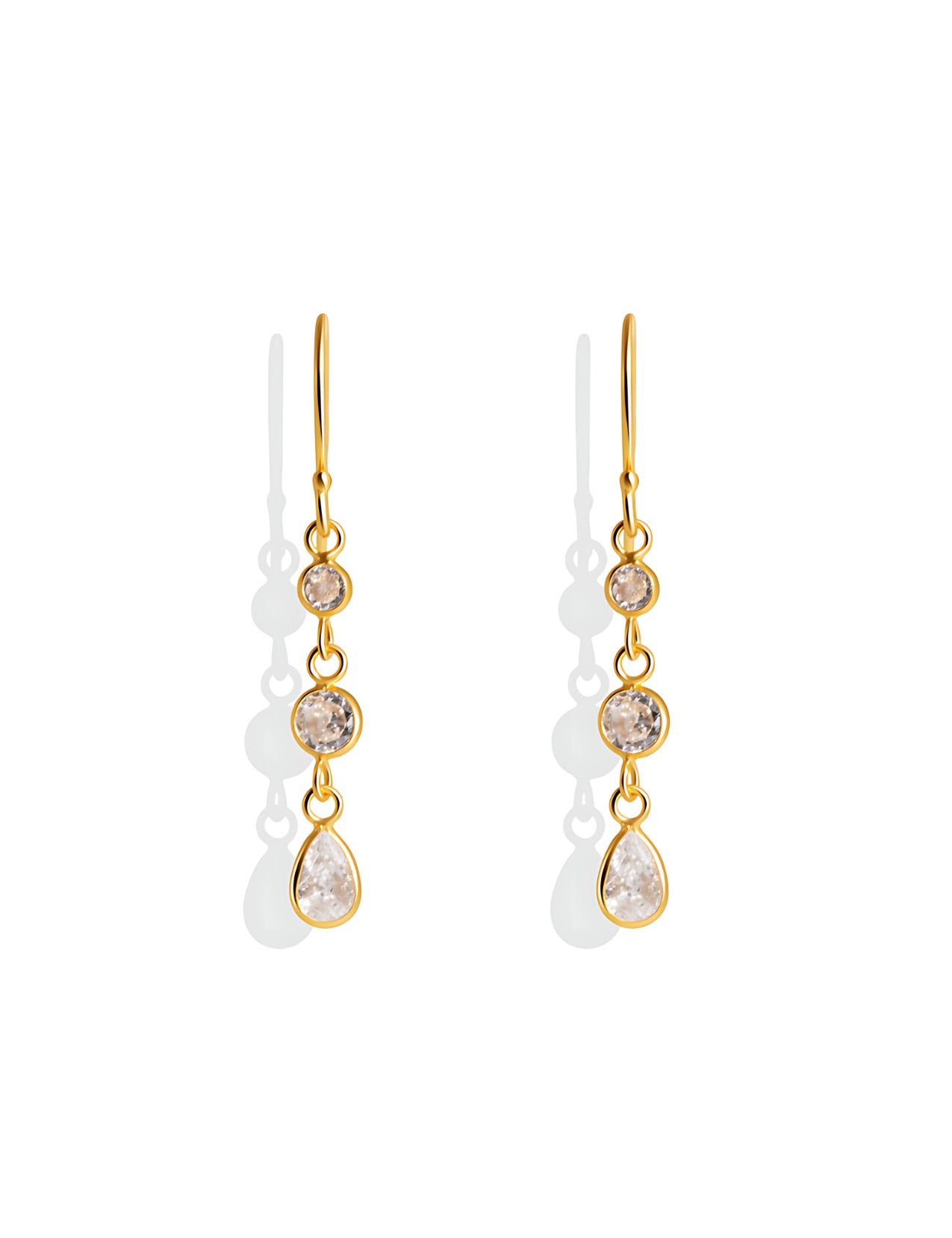 The Dew Gold Vermeil Hook Earrings - Molten Store