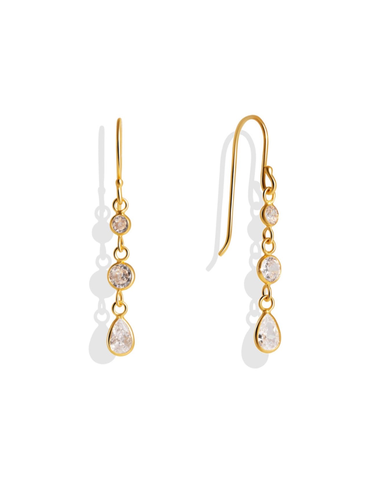 The Dew Gold Vermeil Hook Earrings - Molten Store