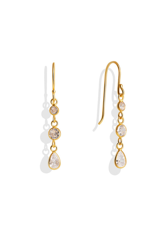 The Dew Gold Vermeil Hook Earrings - Molten Store