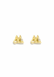 The Diamond Insignia 9ct Solid Gold Stud Earrings - Molten Store