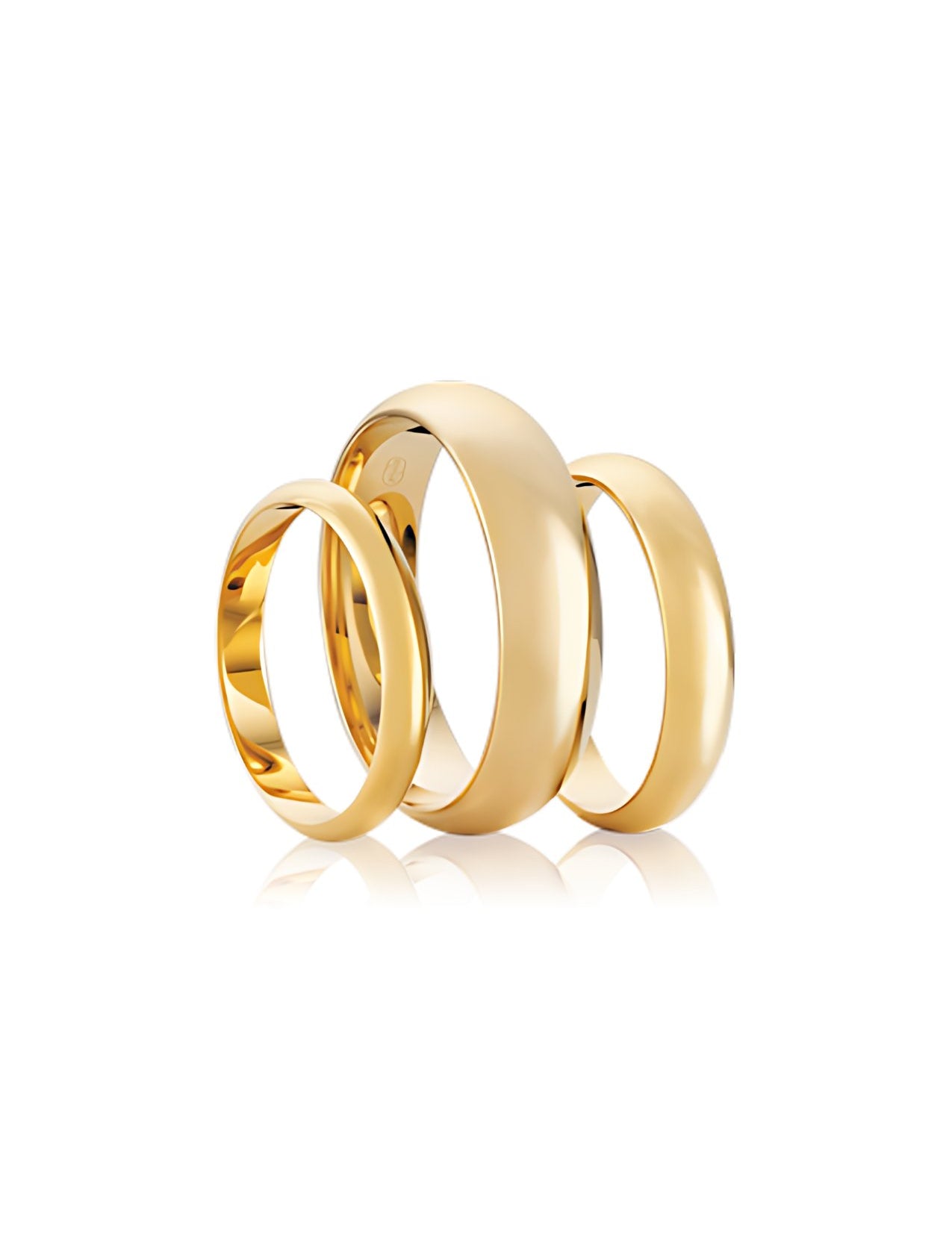 The Dome 9ct Yellow Gold Band - Molten Store