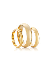 The Dome 9ct Yellow Gold Band - Molten Store