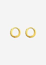 The Dotty 14ct Gold Vermeil Huggie Earrings - Molten Store