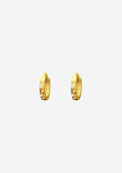 The Dotty 14ct Gold Vermeil Huggie Earrings - Molten Store