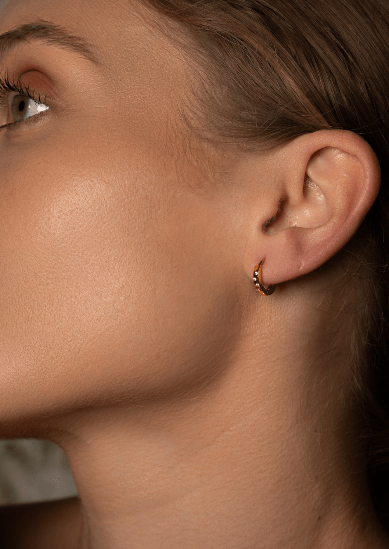 The Dotty 14ct Gold Vermeil Huggie Earrings - Molten Store