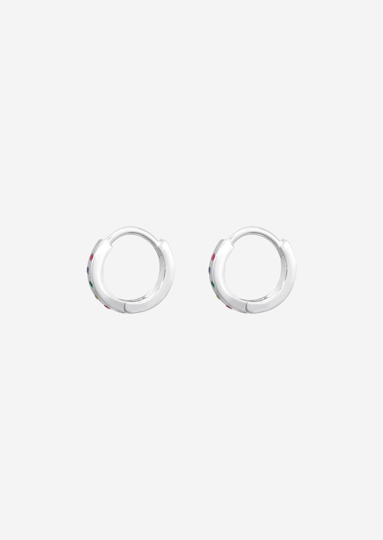 The Dotty Sterling Silver Huggie Earrings - Molten Store