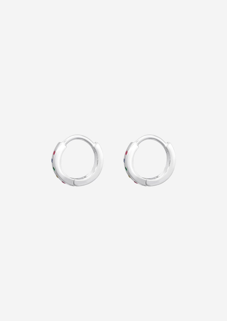 The Dotty Sterling Silver Huggie Earrings - Molten Store