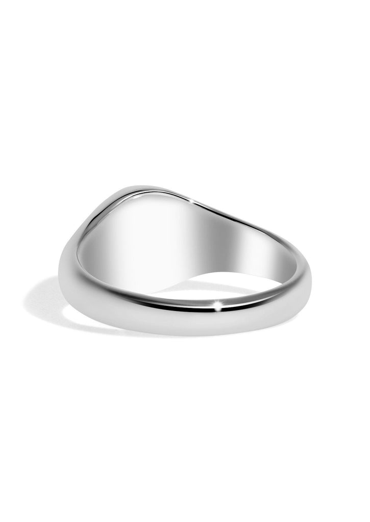 The Echo Platinum Signet Ring - Molten Store