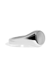 The Echo Platinum Signet Ring - Molten Store