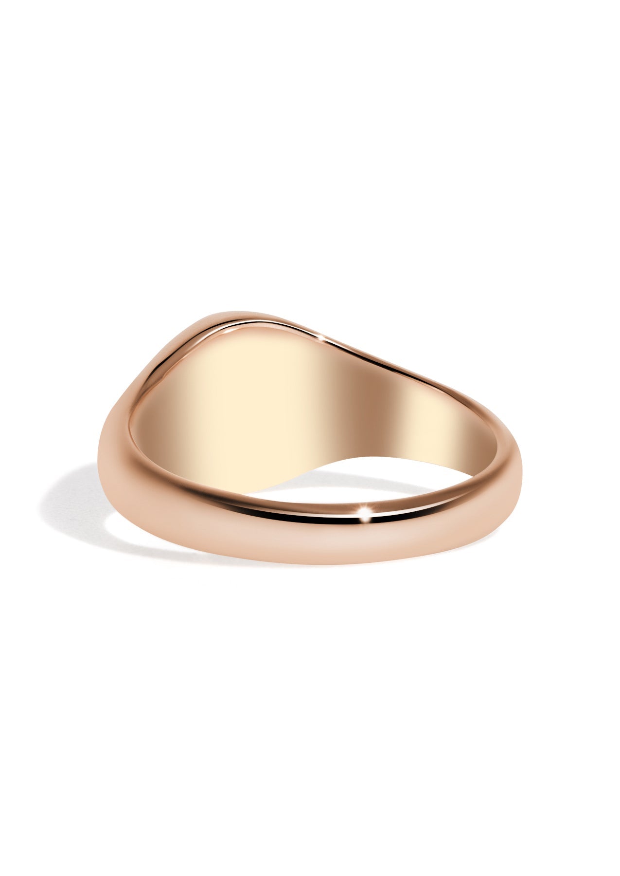 The Echo Rose Gold Signet Ring - Molten Store