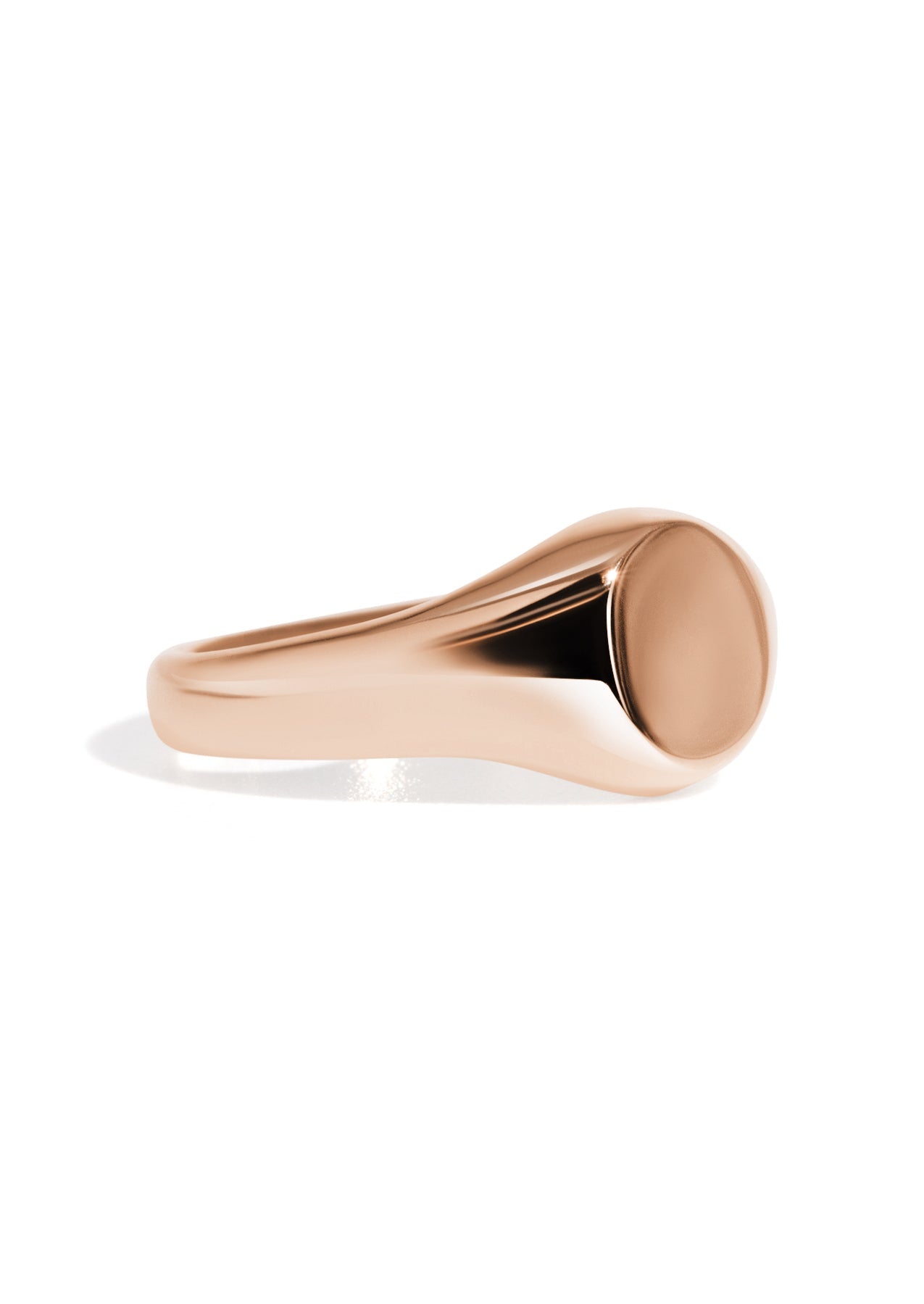 The Echo Rose Gold Signet Ring - Molten Store