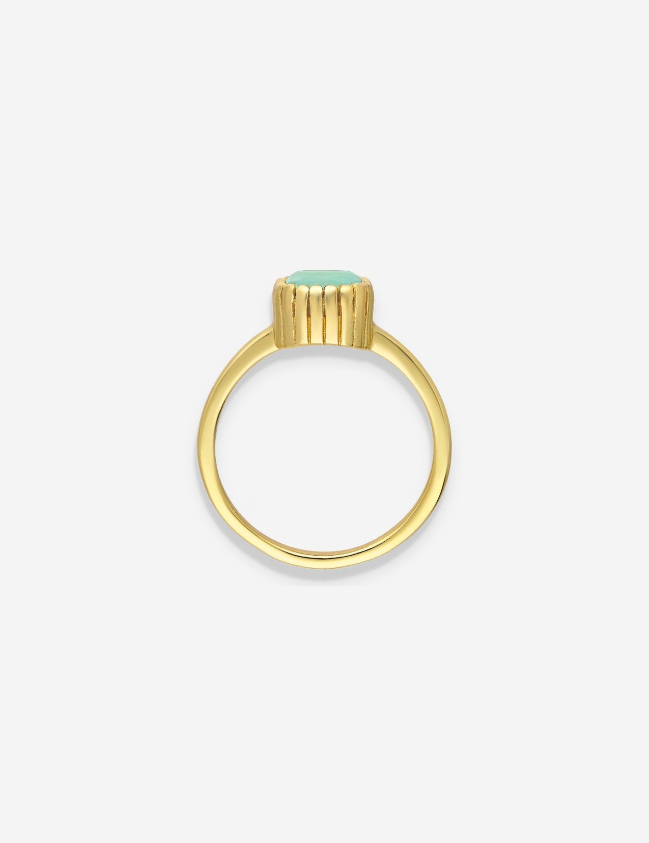 The Eden Chalcedony 18ct Gold Vermeil Ring - Molten Store