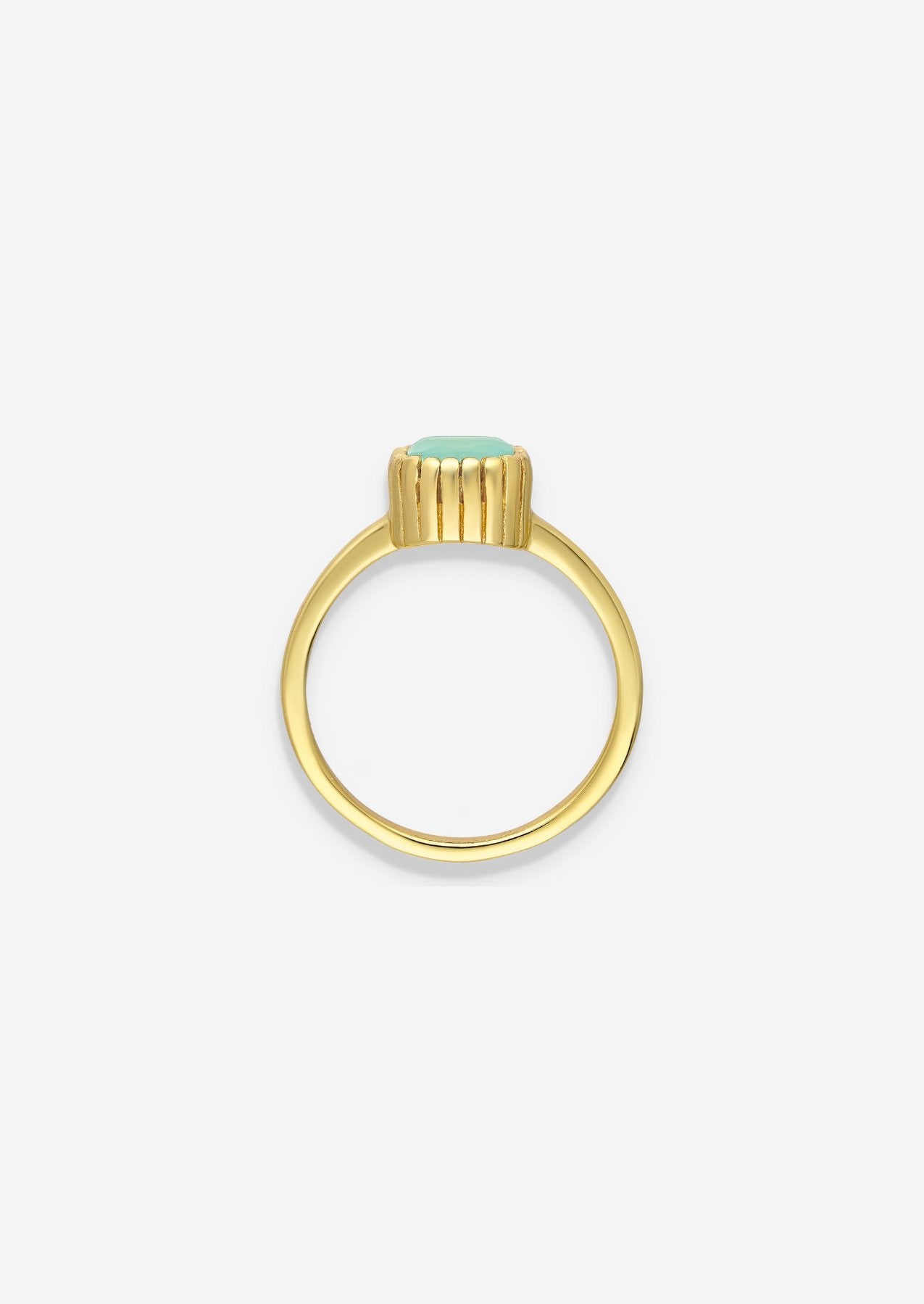 The Eden Chalcedony 18ct Gold Vermeil Ring - Molten Store