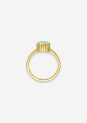 The Eden Chalcedony 18ct Gold Vermeil Ring - Molten Store