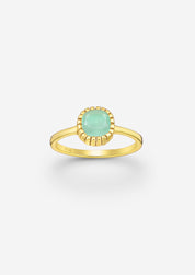 The Eden Chalcedony 18ct Gold Vermeil Ring - Molten Store