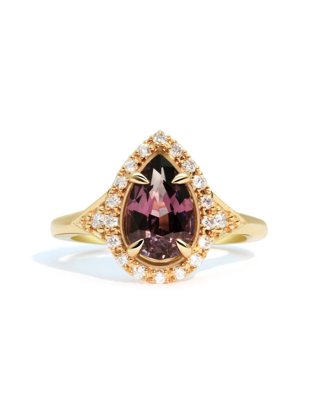 The Eliza Ring with 2ct Pear Spinel - Molten Store