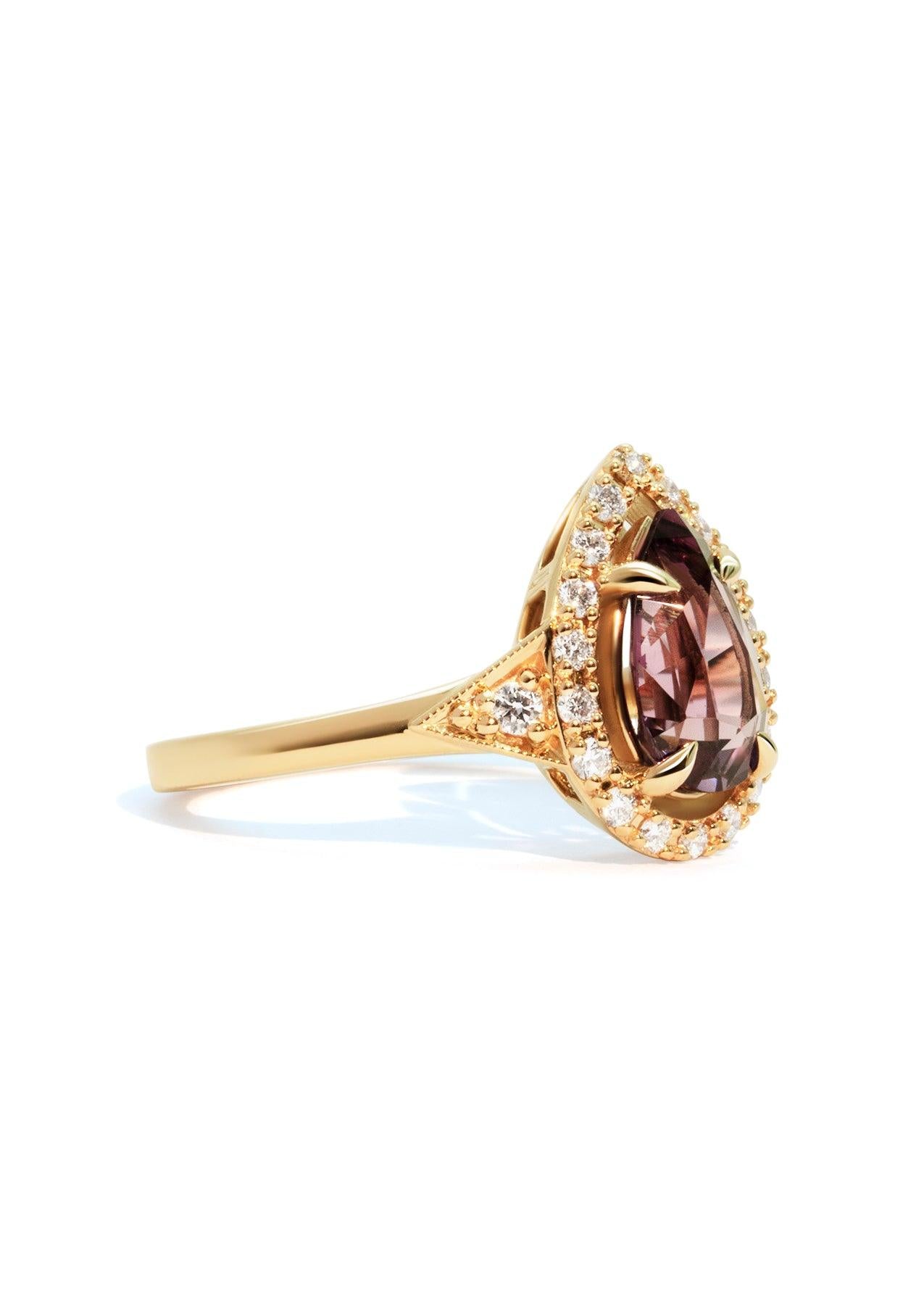 The Eliza Ring with 2ct Pear Spinel - Molten Store