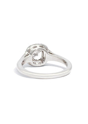 The Eliza White Gold Ring Setting - Molten Store