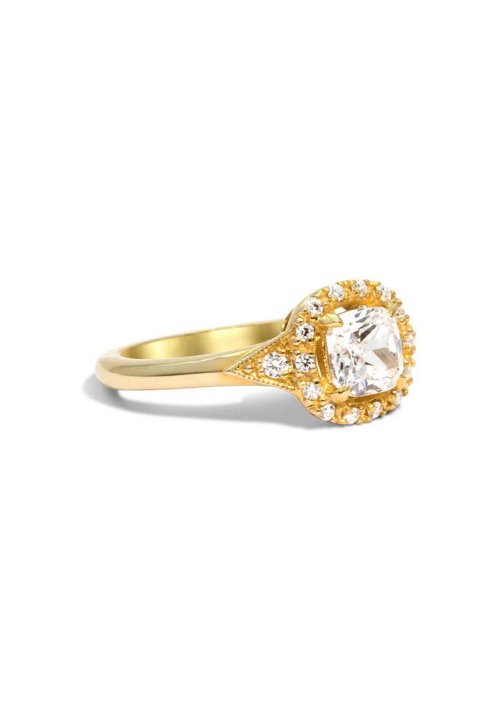 The Eliza Yellow Gold Ring Setting - Molten Store