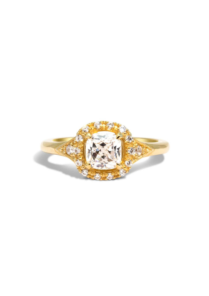 The Eliza Yellow Gold Ring Setting - Molten Store