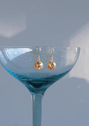 The Elysian Champagne 14ct Gold Vermeil Hook Earrings - Molten Store