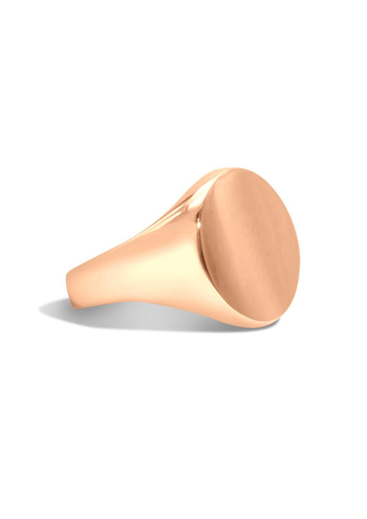 The Era Rose Gold Signet Ring - Molten Store