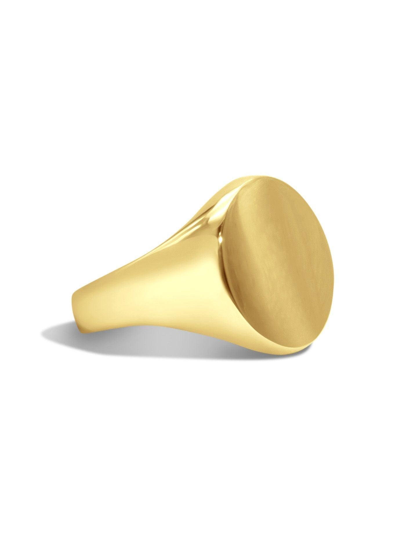 The Era Yellow Gold Signet Ring - Molten Store