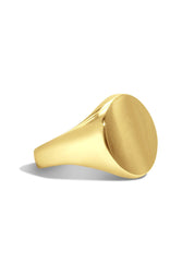 The Era Yellow Gold Signet Ring - Molten Store