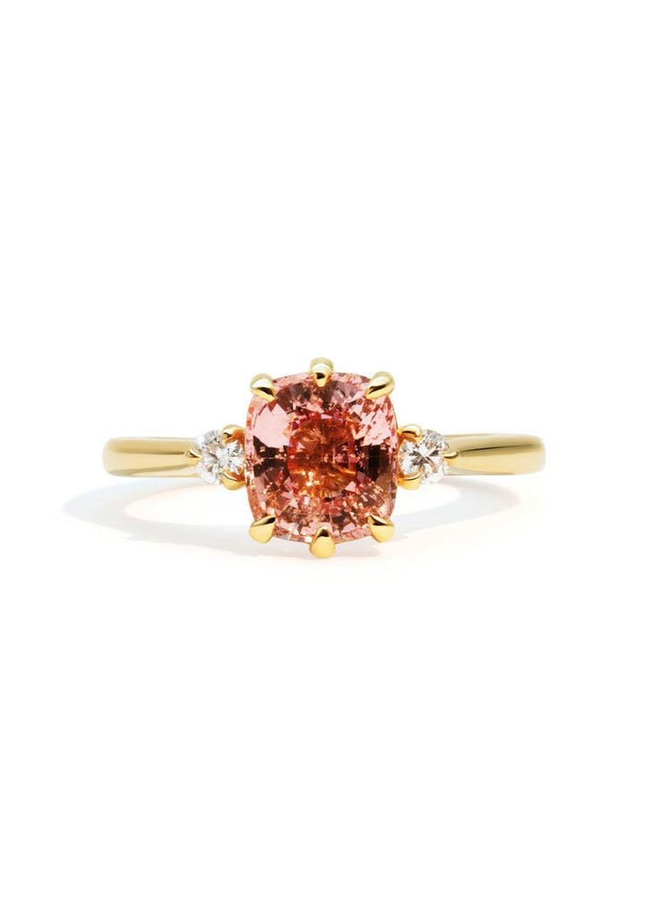 The Esme Ring with 2.24ct Cushion Morganite - Molten Store