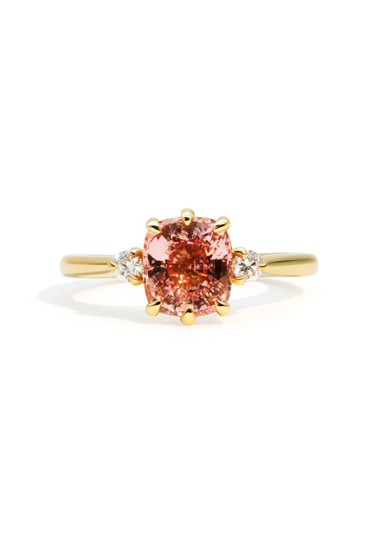 The Esme Ring with 2.24ct Cushion Morganite - Molten Store