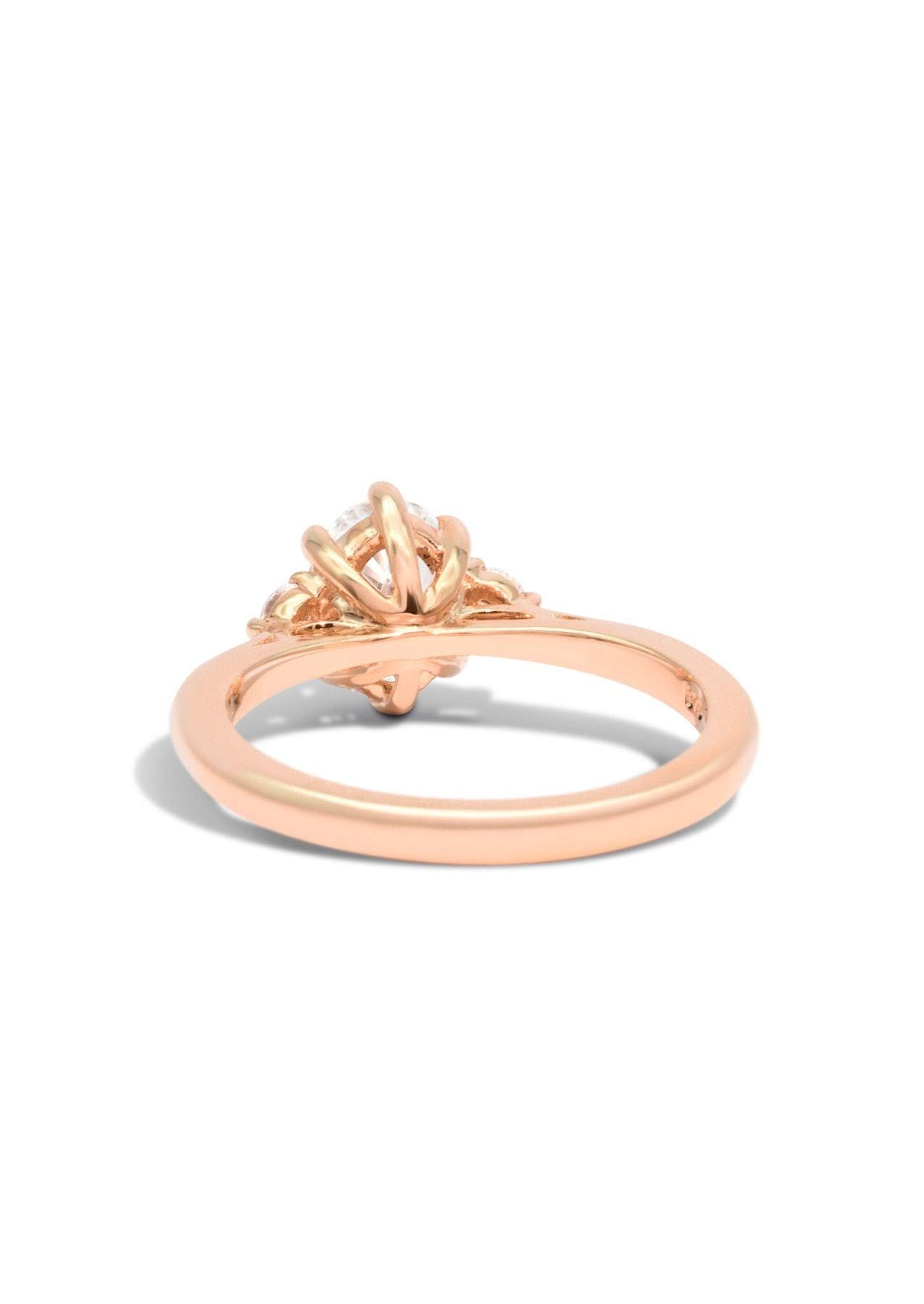 The Esme Rose Gold Ring Setting - Molten Store