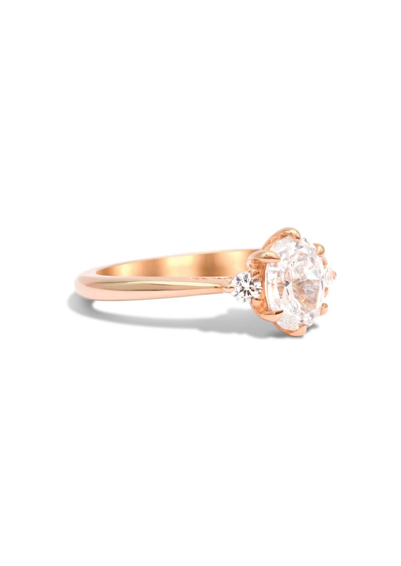 The Esme Rose Gold Ring Setting - Molten Store