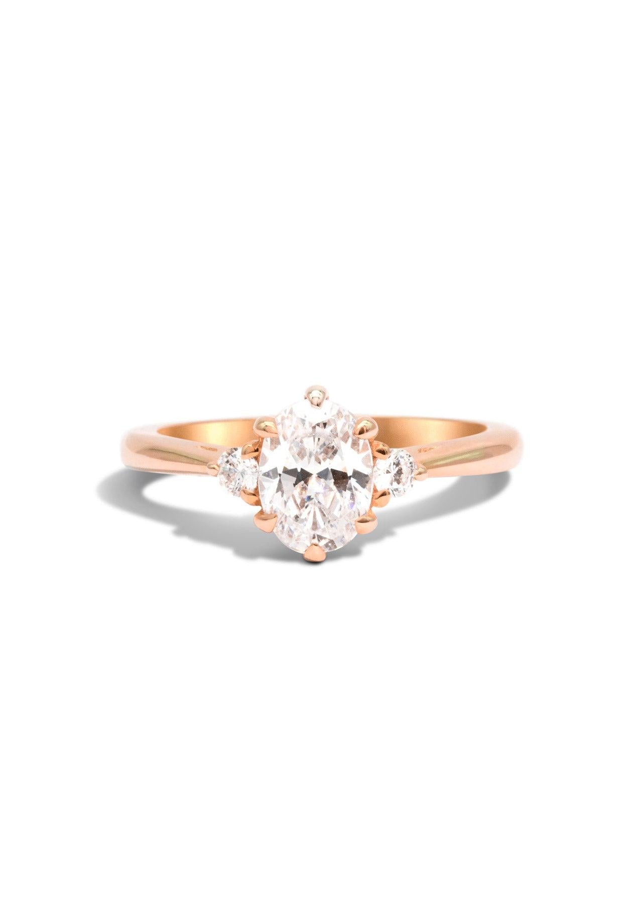 The Esme Rose Gold Ring Setting - Molten Store