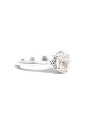 The Esme White Gold Ring Setting - Molten Store