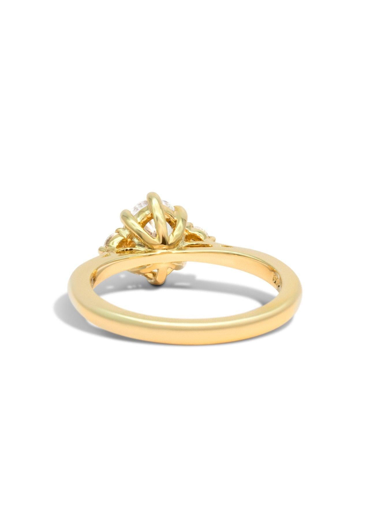 The Esme Yellow Gold Ring Setting - Molten Store