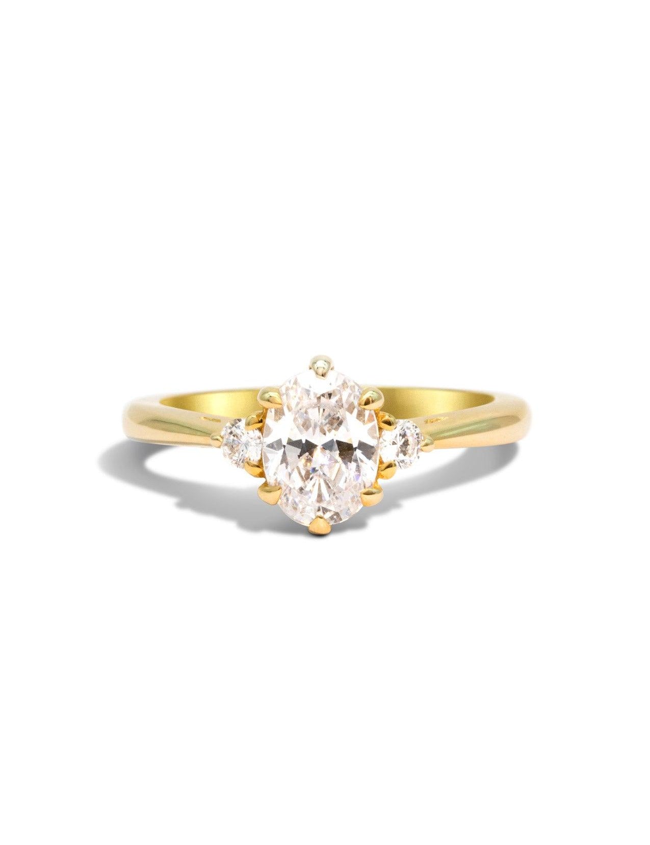 The Esme Yellow Gold Ring Setting - Molten Store