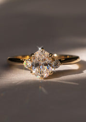 The Esme Yellow Gold Ring Setting - Molten Store