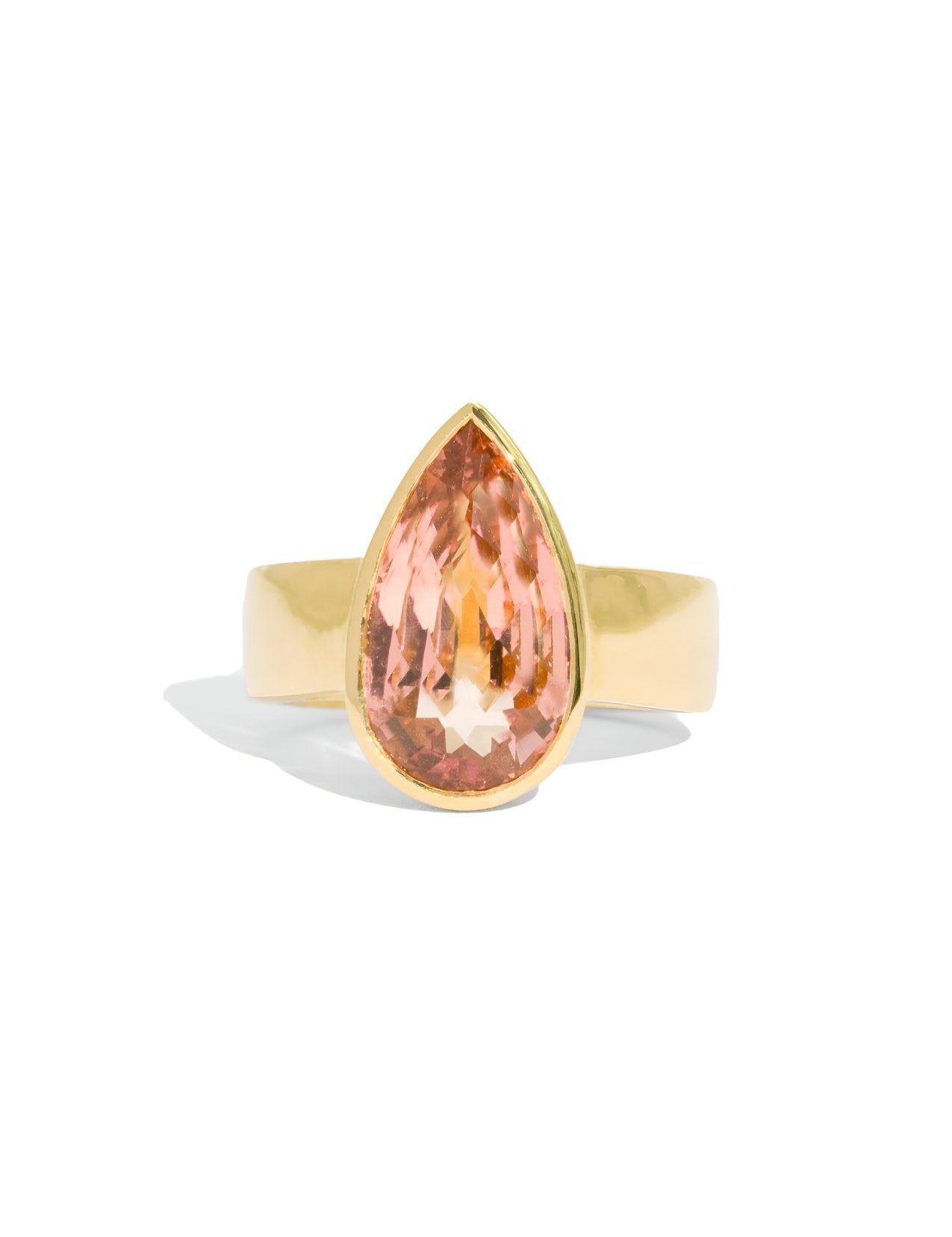 The Esther Ring with 5.5ct Peach Tourmaline - Molten Store