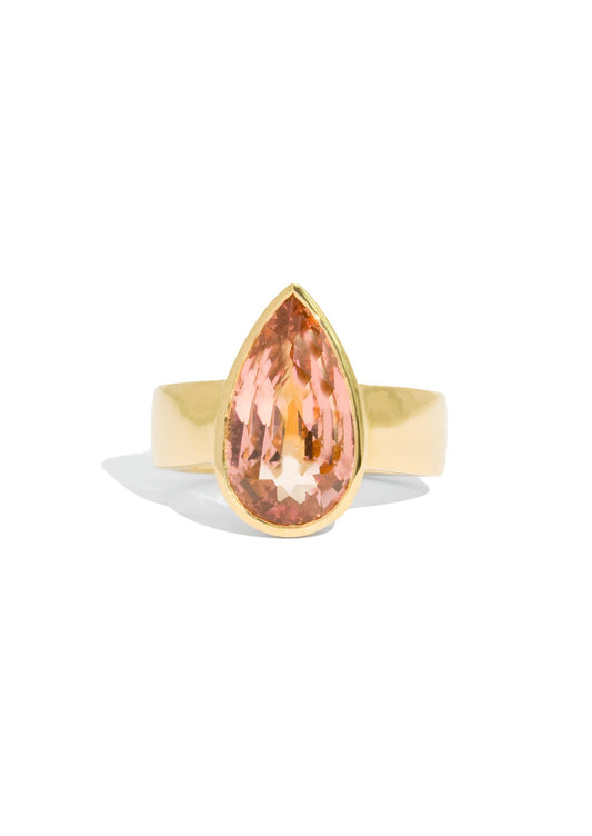 The Esther Ring with 5.5ct Peach Tourmaline - Molten Store