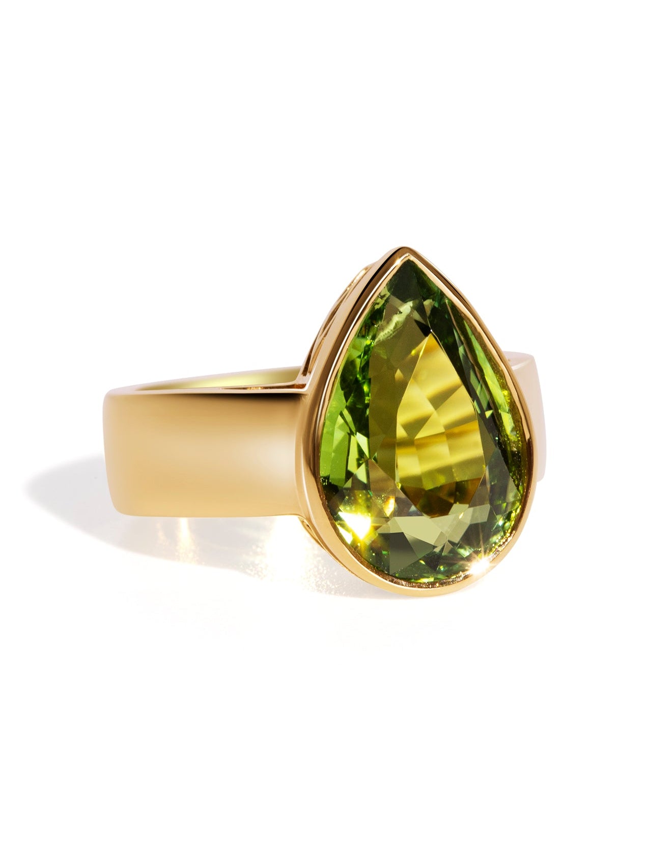 The Esther Ring with 6.08ct Pear Tourmaline - Molten Store