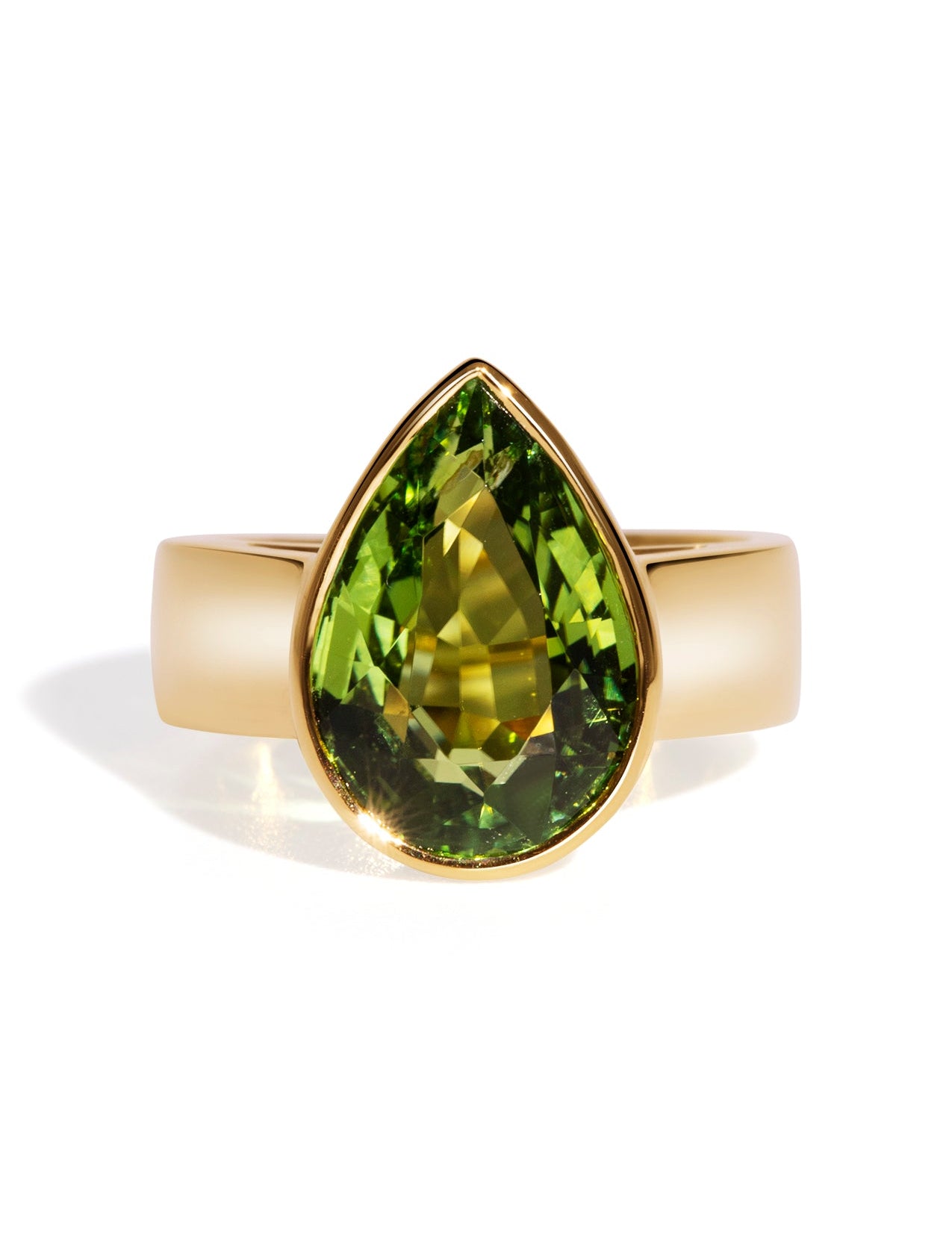 The Esther Ring with 6.08ct Pear Tourmaline - Molten Store