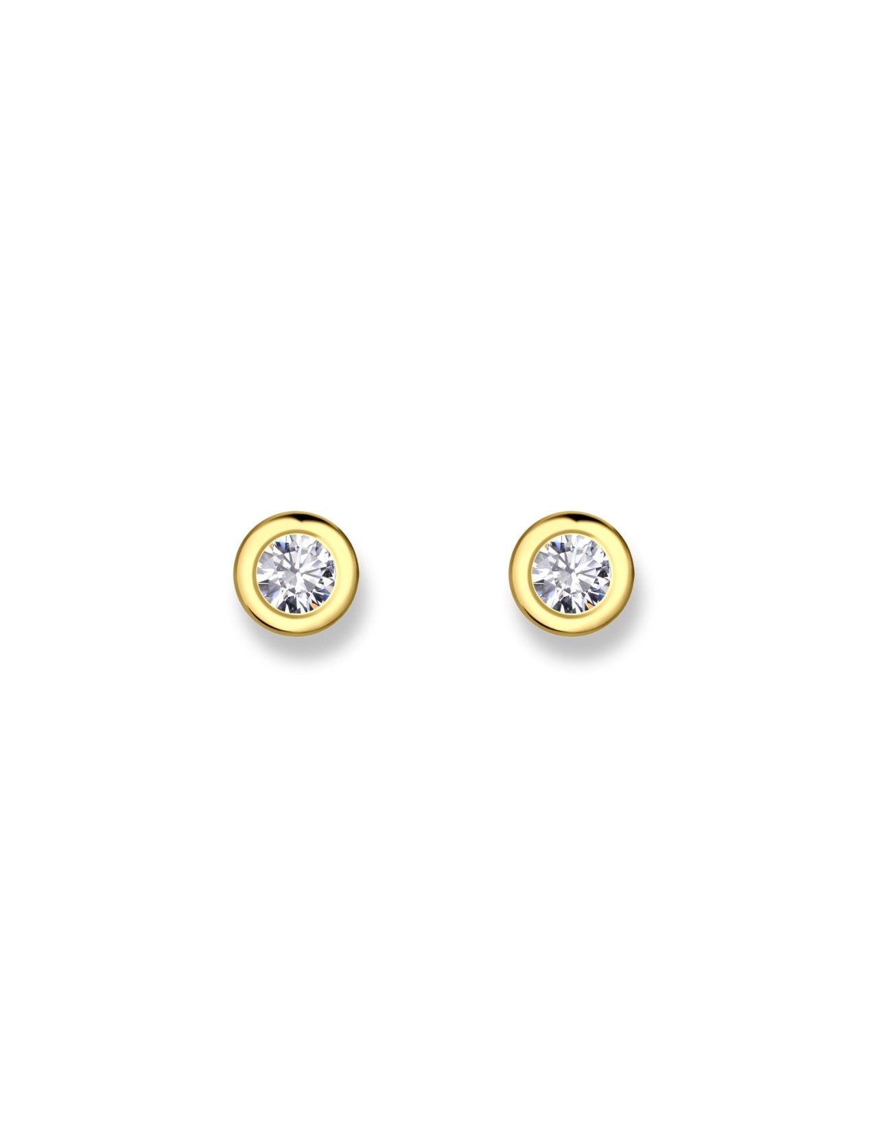 The Fairy Light 14ct Gold Vermeil Stud Earrings - Molten Store