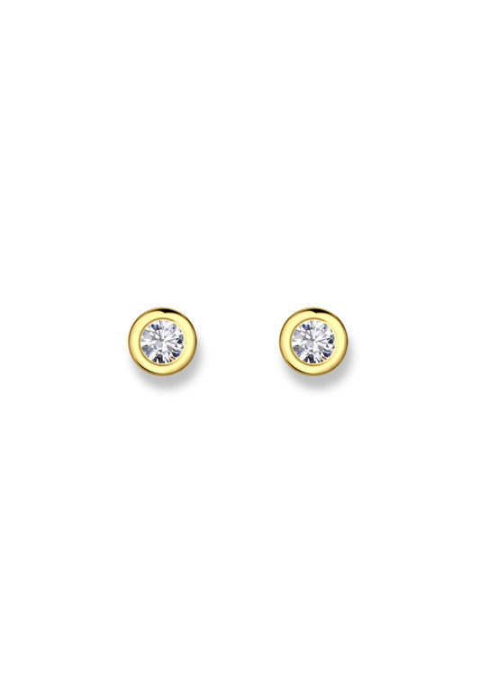 The Fairy Light 14ct Gold Vermeil Stud Earrings - Molten Store