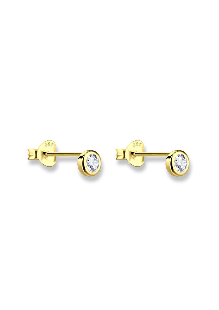 The Fairy Light 14ct Gold Vermeil Stud Earrings - Molten Store