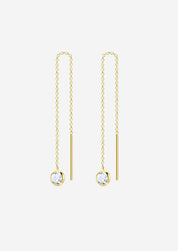 The Fairy Light 14ct Gold Vermeil Threader Earrings - Molten Store