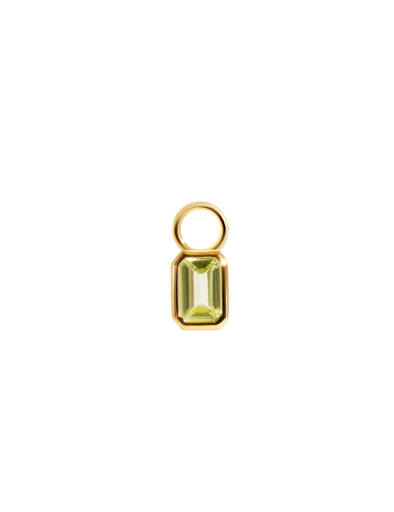 The Fine Art Peridot 14ct Gold Vermeil Charm - Molten Store