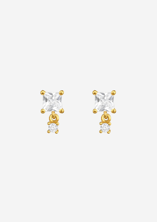 The Flare 14ct Gold Vermeil Drop Earrings - Molten Store